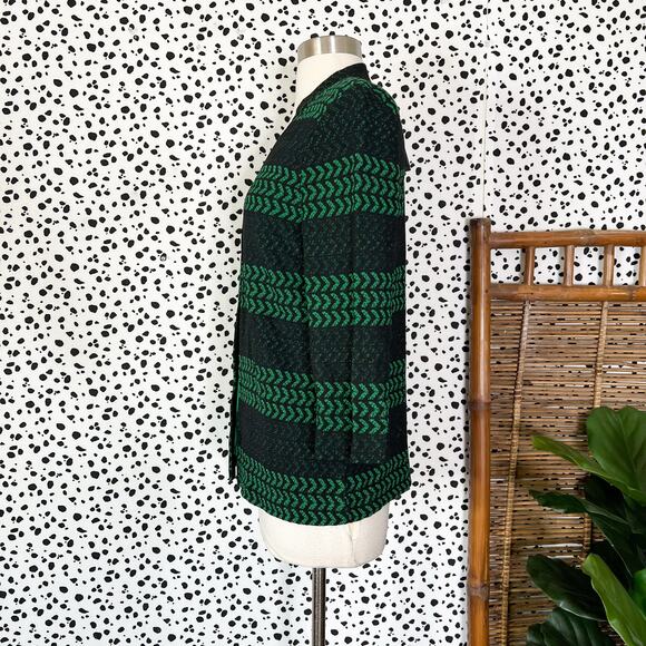 NEW Ming Wang | Matching Black Green Knit 3/4 Sleeve Jacket Tank Top Set NWT XS - Picture 7 of 11